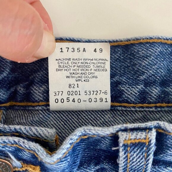 Vintage 90's Levi's Men's 540 Relaxed Fit Jeans 100% Cotton Size 34x32 Brown Tab - Picture 7 of 9